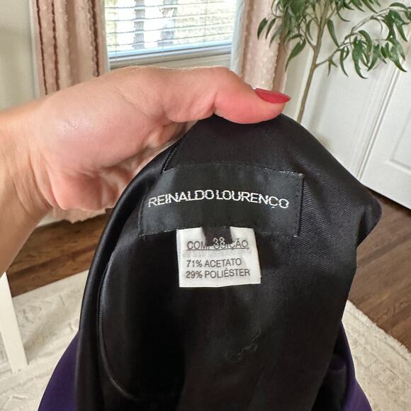 Reinaldo Lourenco Sleeveless Top + Dress Pant Set Purple - Picture 5 of 6